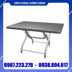 bàn chữ nhật inox 304