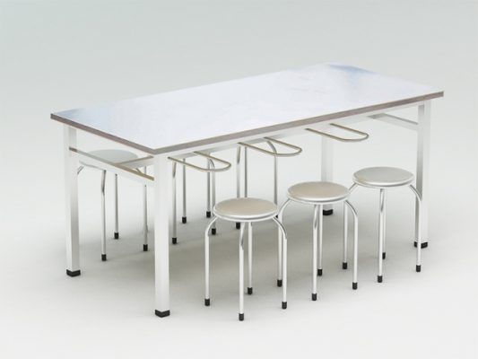 ban an inox co gia treo 8 ghe