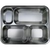 Khay Cơm Inox 4 Ngăn (28x22x3) Cm – DN72