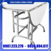 Bàn Tròn Inox Xếp 3 Đường Kính 1m2