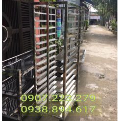 Xe đẩy khay cơm inox 201 - 304 -DN304