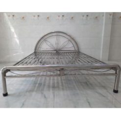 Giường inox tròn không nệm đầu giường DNG-002